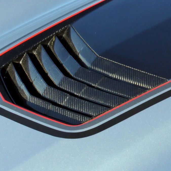Chevrolet Corvette C7 Carbon Fiber Hood Heat Extractor