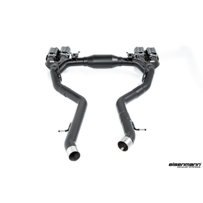 Eisenmann Black Series Performance Exhaust + Carbon Tip Set - Race - F87 M2 Competition