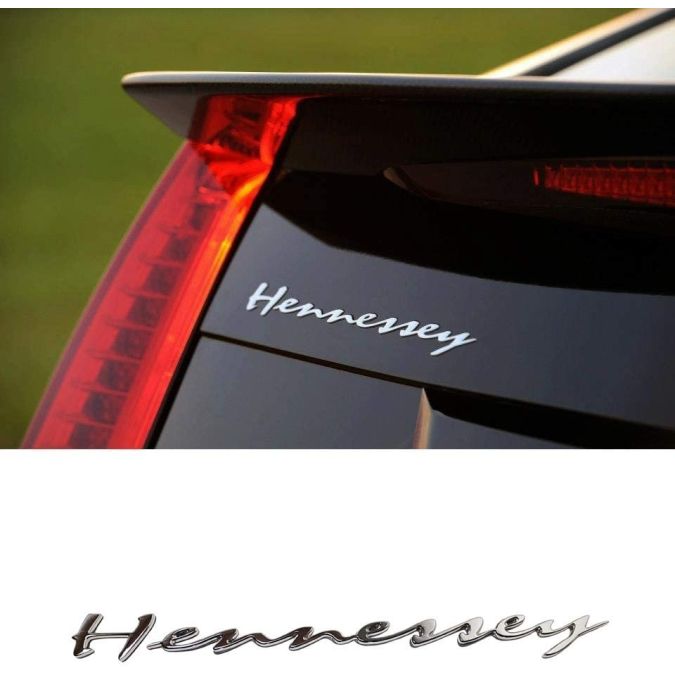 Hennessey Style Ferrari McLaren Chevrolet Dodge Cadillac Lotus Jeep Ford GMC Lincoln Audi Lexus Metal Letters Emblem Rear Sticker Badge Custom Logo