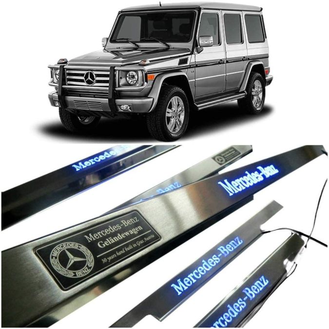 W463 W461 G55 G65 G63 G500 G Wagon G class Mercedes-Benz Entrance mouldings LED Illuminated Door Sills Interior Trims 