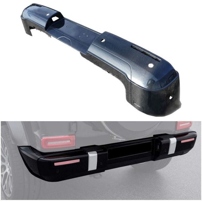 W463A W464 Mercedes-Benz G Wagon G Class G63 Rear Bumper Carbon Fiber AMG Style G500 550 Mercedes-Benz