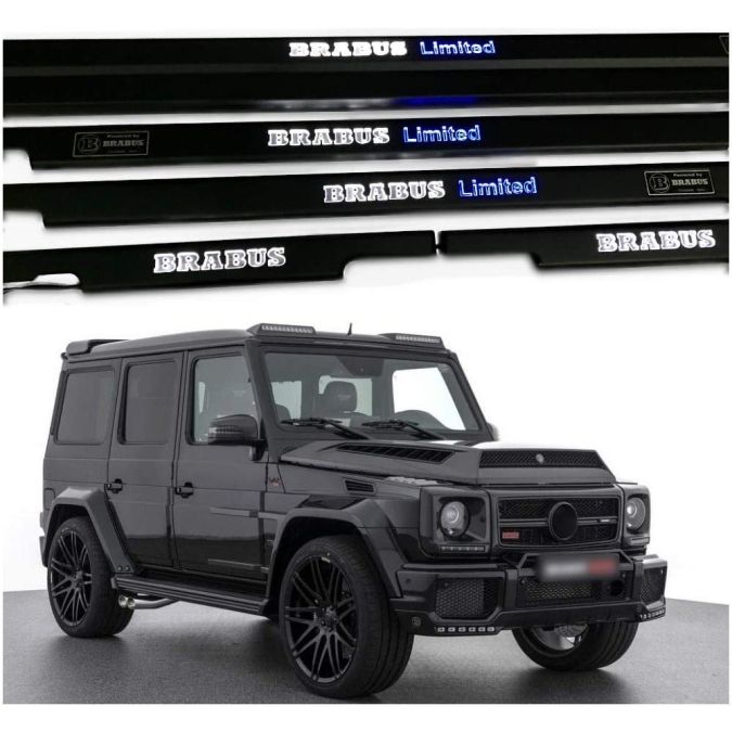 W463 Limited W461 G55 G65 G63 G500 G Wagon G class Mercedes-Benz Entrance mouldings LED Illuminated Door Sills Interior Trims 