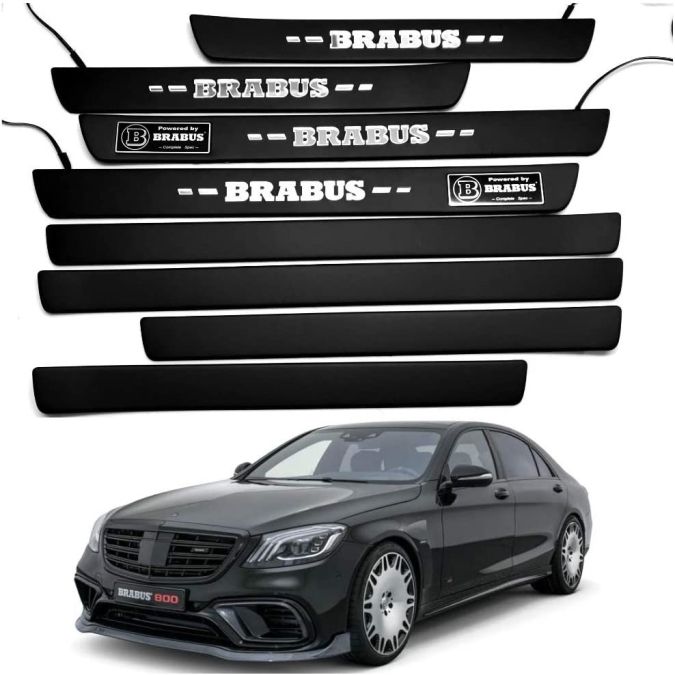 W222 S63 S65 S500 S550 S600 Mercedes-Benz S Class Entrance mouldings LED Illuminated Door Sills Interior Trims 