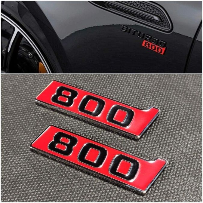 W463 W461 G55 G65 G63 G500 G Wagon W222 W212 W205 W219 G C E S CLS class Mercedes-Benz 800 Style Body Front Side Fender Emblem Logo Badge Sticker Decal 