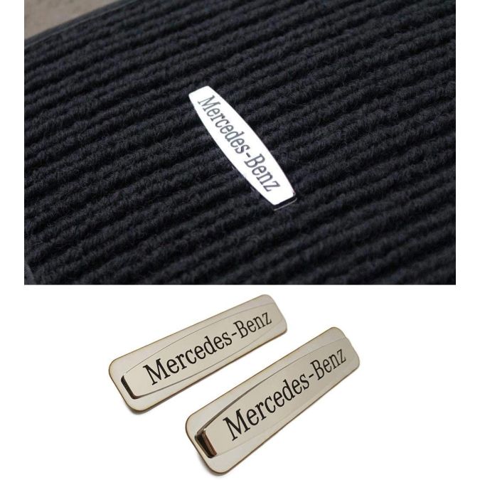 Mercedes Benz G-Class W463 G63 G55 G500 S-Class W222 W221 S63 AMG E-Class E63 AMG W212 W213 W166 W292 W253 GLC GLE Floor Mat Emblem Badge Logo Decal Sticker MB Style