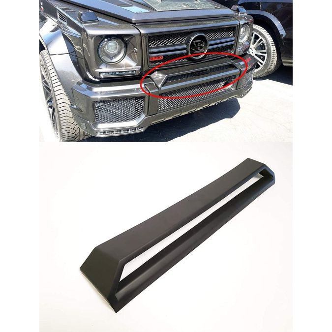 Fiberglass Front Upper Trim Add-on Lip Bracket for Mercedes Benz G-Class W461 W463 G55 G65 G63 Brabus Style