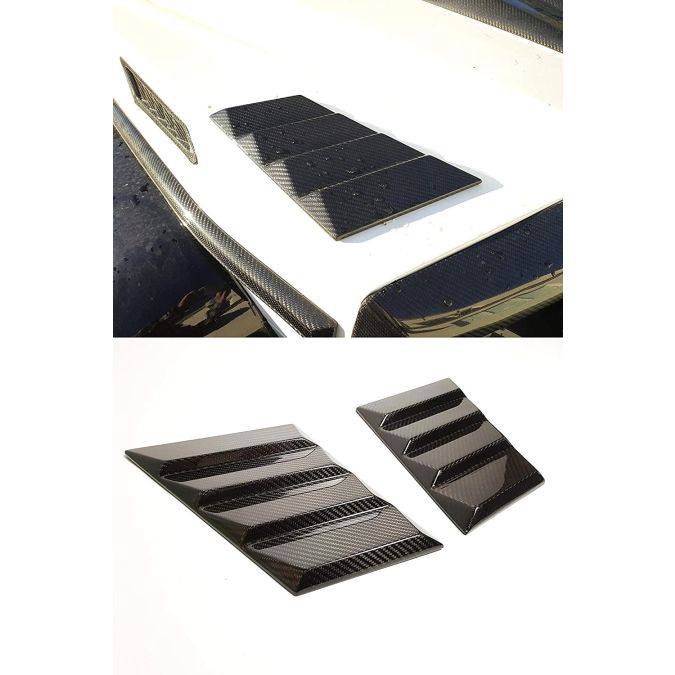 Brabus Widestar Style  Carbon Fiber Hood Trim Side Covers for Mercedes-Benz G-Class W463 W461 G55 G65 G63
