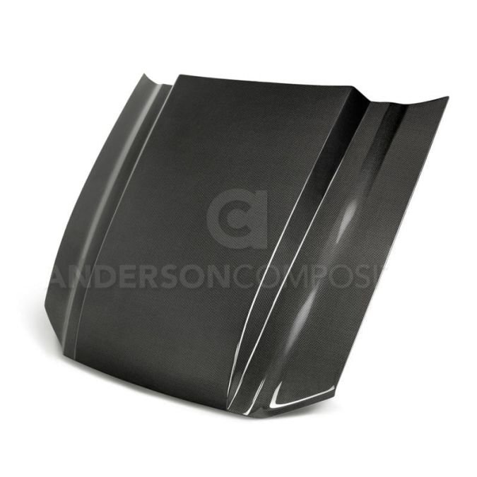 Anderson Composites 2010-2012 Ford Mustang Type-CJ 3' Carbon Fiber Cowl Hood