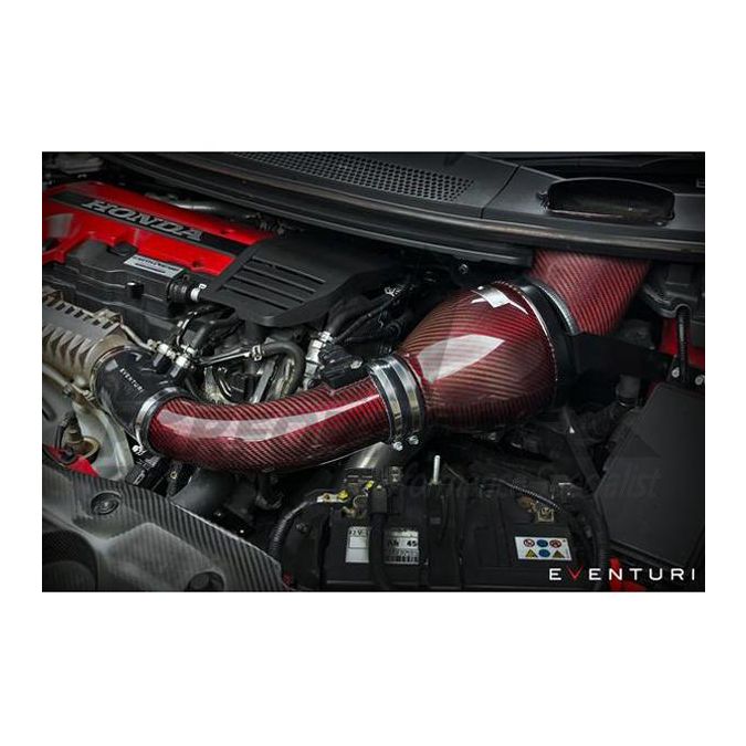 Eventuri Honda V2 - Intake system with upgraded Carbon/Kevlar Tube (Civic FK2 Type R)