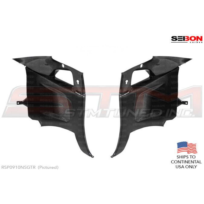 Seibon Carbon Fiber Rear Interior Side Panels (Gloss) - R35 GTR * Discontinued *
