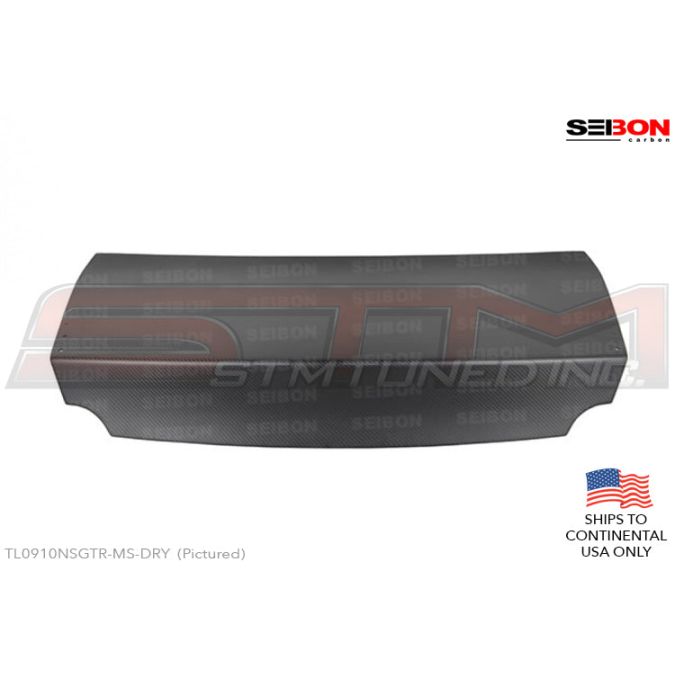 Seibon Carbon Fiber Trunk (Dry Carbon / with MS Spoiler Holes) - R35 GTR * Discontinued *