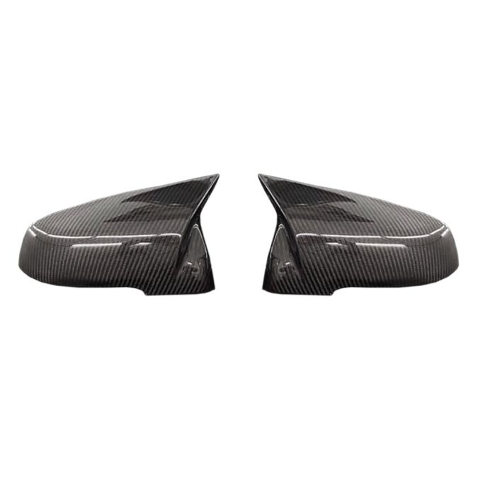 Rexpeed Carbon Fiber Mirror Cap Replacements Ox-Horn Style for 2020+ Supra GR