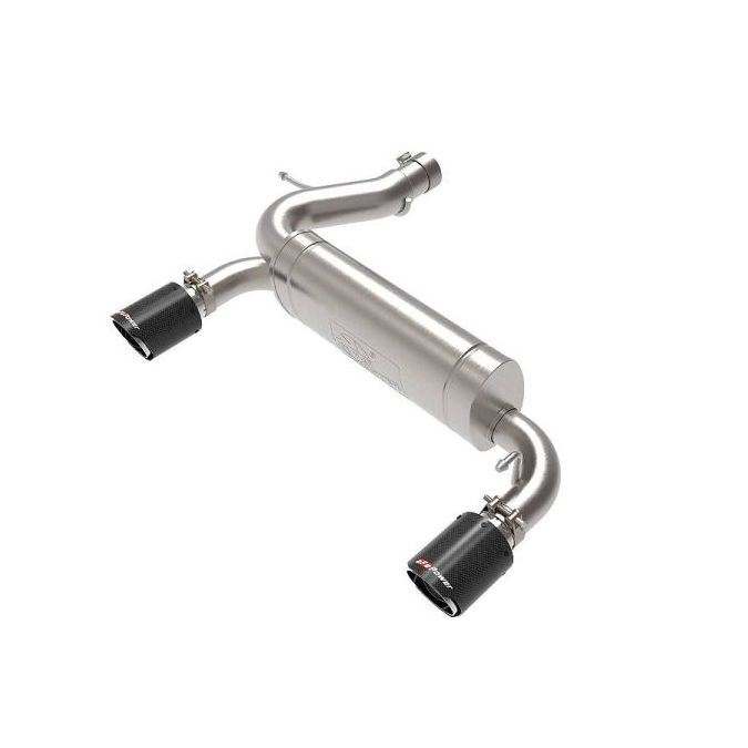 2021+ Bronco aFe Vulcan SS Axle Back Exhaust - Carbon Fiber Tips