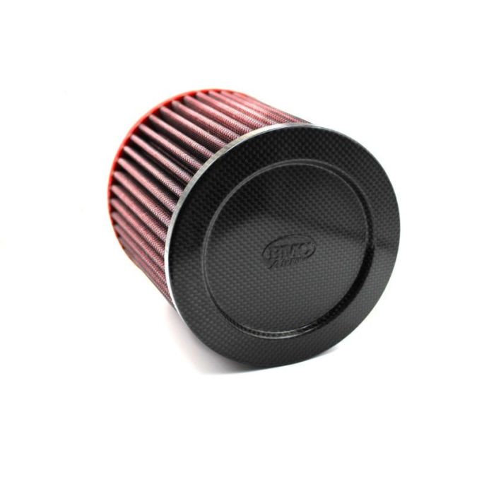 BMC Single Air Universal Conical Filter w/Carbon Top - 76mm Inlet / 140mm H