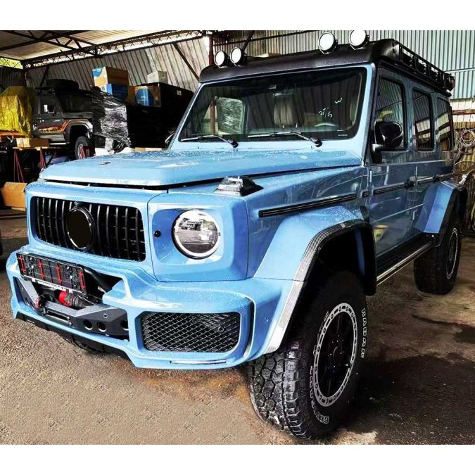 4×4 Squared Carbon Fender Flares Set for W463A G-Wagon 2018