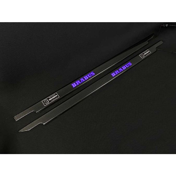 Carbon Fiber LED Illuminated Brabus Door Sills (2 pcs) for Mercedes-Benz G W463 3-Door G-Class