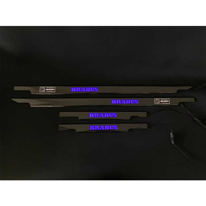 Carbon Fiber LED Illuminated Brabus Door Sills (4 pcs) for Mercedes Benz G-W463