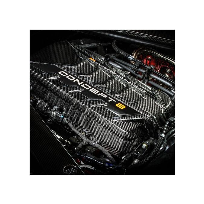 Chevrolet Corvette C8 Concept8 Carbon Fiber Engine Cover