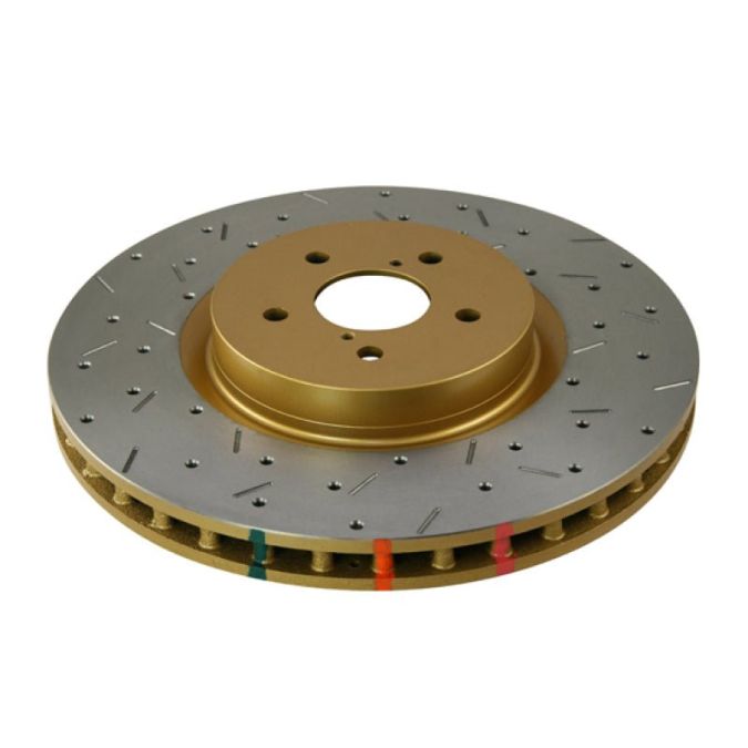 DBA 04-12 Subaru STi/2017 BRZ w/Perf. Pkg. 10 Stud Hole Front Drilled & Slotted 4000 Series Rotor