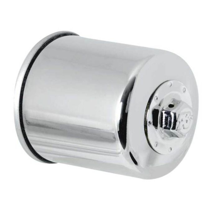 K&N Honda / Kawasaki / Yamaha / Polaris / Victory 2.688in OD x 3.344in H Oil Filter - Chrome