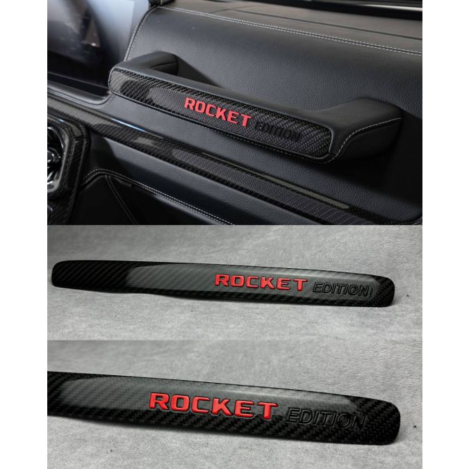 Rocket Edition Carbon Cover on Dashboard Handles for Mercedes-Benz G Wagon W463, W463A