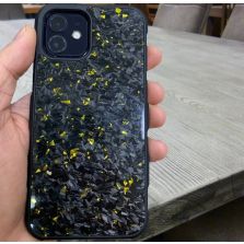 CD Gelb Forged Carbon Handyhülle iPhone