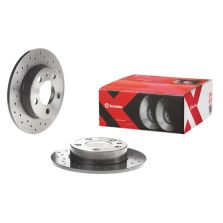 Brembo 05-14 Subaru Impreza/2020 Toyota 86 Front Premium Xtra Cross Drilled UV Coated Rotor