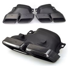 CD Carbon Auspuffblenden kompatibel mit Mercedes S Klasse W222