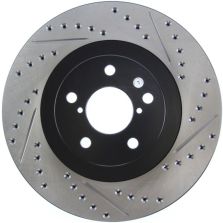 StopTech 02-10 Subaru WRX Slotted & Drilled Left Front Rotor (exc. STi)