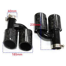 CD Forged Carbon Auspuffblenden für Audi A3 A4 A5 A6 A7 in S Optik