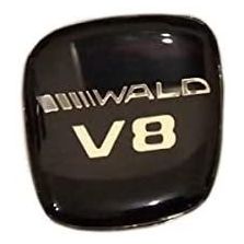 WALD V8 Style Emblem Logo Badge Sticker Decal Gear Shift Knob for Mercedes-Benz vehicles 