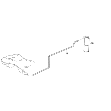 Genuine Activated Carbon Container Pipe Hose 16 13 1 182 927