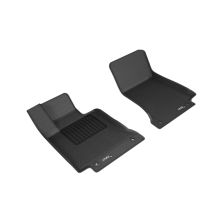 3D MAXpider 2015-2020 Mercedes Benz C-Class Sedan/Coupe W205/C205 Kagu 1st Row Floormat - Black