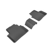 3D MAXpider 16-20 Honda Civic Kagu 2nd Row Floormats - Black