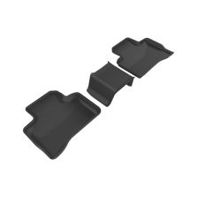 3D MAXpider 20162020 Mercedes-Benz GLC-Class X205 Kagu 2nd Row Floormats - Black