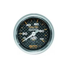 Fuel Pressure: 0-100 PSI Carbon Fiber Mechanical Gauge (2 1/16)