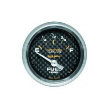 Fuel Level: 240-33 Ω - Carbon Fiber Air-Core SSE Gauge (2 1/16)