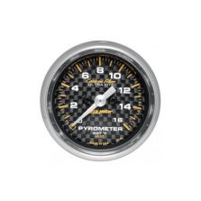 EGT Temperature: 0-1600°F - Carbon Fiber Stepper Motor Gauge (2 1/16)