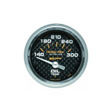 Oil Temperature: 140-300°F - Carbon Fiber Air-Core Gauge (2 1/16)
