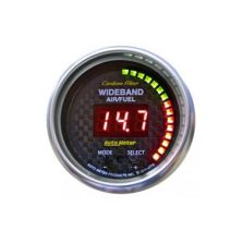Wideband Air/Fuel Ratio: 6:1-20:1 AFR - Carbon Fiber Digital Gauge (2 1/6)