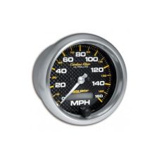 Speedometer: 0-160 MPH - Carbon Fiber Electric Gauge (3 3/8)
