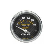 Voltmeter: 8-18V - Carbon Fiber Air-Core Gauge (2 1/16)