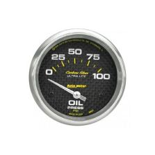 Oil Pressure: 0-100 PSI - Carbon Fiber Air-Core Gauge (2 5/8)