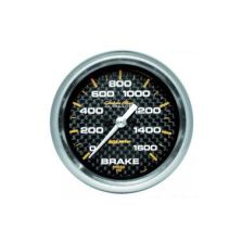 Brake Pressure: 0-1600 PSI - Carbon Fiber Stepper Motor Gauge (2 5/8)