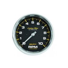 Tachometer: 0-10,000 RPM - Carbon Fiber In-Dash Gauge (5)