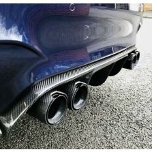 CD Carbon Auspuffblenden Schwarz kompatibel mit BMW M5 F10