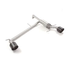 Ragazzon Stainless steel rear silencer left/right each with round Carbon Shot tail pipe 118 mm for Suzuki Swift AZ 1.4 Boosterjet Hybrid 2020+ (50.0835.77)