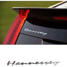 Hennessey Style Ferrari McLaren Chevrolet Dodge Cadillac Lotus Jeep Ford GMC Lincoln Audi Lexus Metal Letters Emblem Rear Sticker Badge Custom Logo