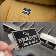W464 W463 W222 W221 W205 W212 W213 W166 W167 X166 W292 G S C E GLE GL ML Mercedes-Benz Metal Seat Emblems Badges Decals Logo BRABUS fine leather