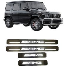 W463A W464 AMG Style G500 G63 AMG G400 G Wagon G class Mercedes-Benz 2018+ Entrance mouldings LED Illuminated Door Sills Interior Trims 